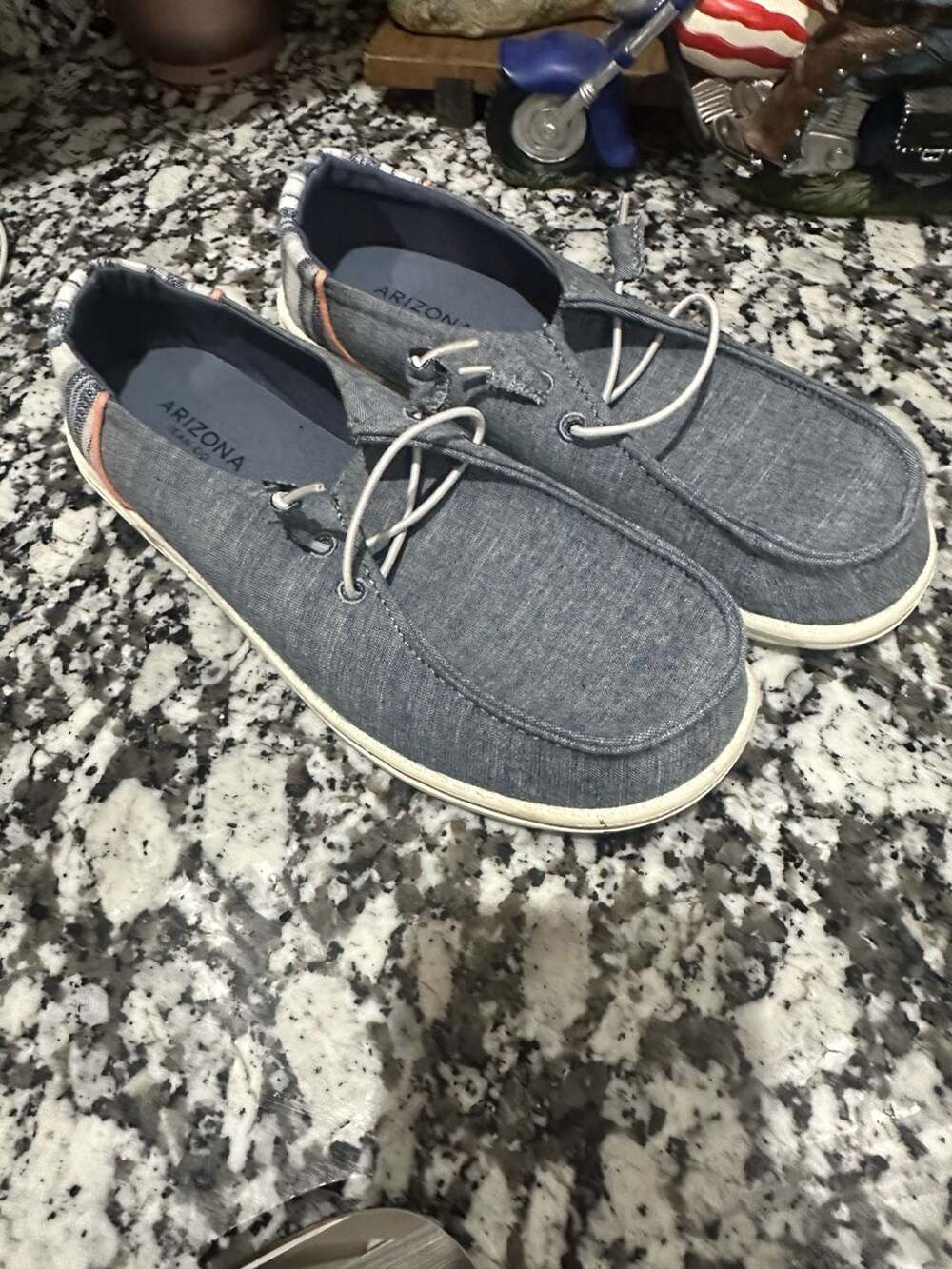 Arizona Jean Co. Blue Denim Casual Slip-On Shoes Women's Size 7.5M